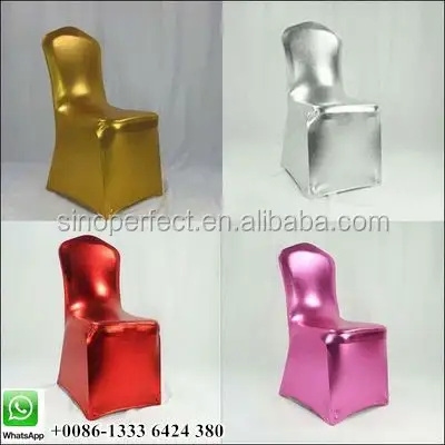 Foshan Cina Guangzhou oro metallizzato spandex copertura della sedia