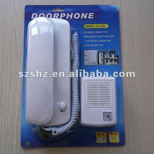 Intercomunicador con cable de 2 vías para puerta de audio con función de desbloqueo - Product Image 1