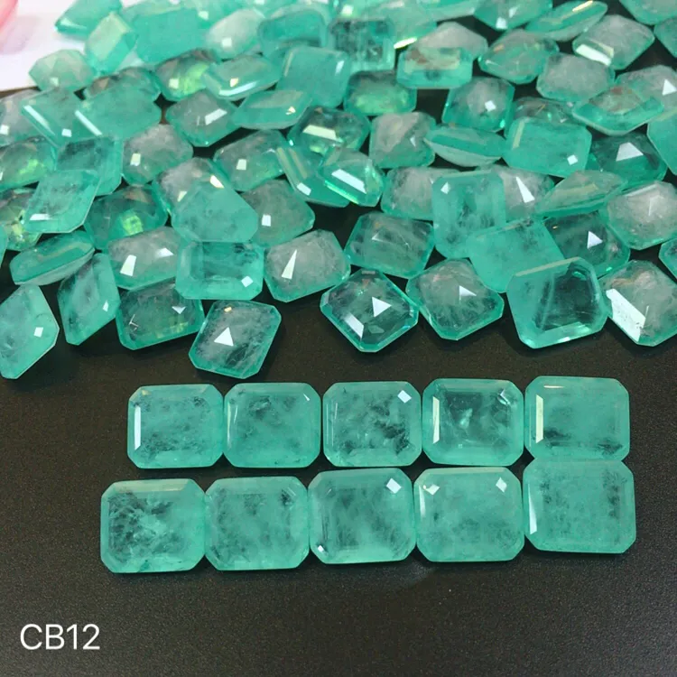 บราซิลฟิวชั่นหินสังเคราะห์ Paraiba ทัวร์มาลีน