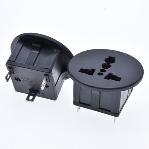AC Multifunction <strong>Socket</strong> <strong>Universal</strong> EU US AUS UK Power <strong>Socket</strong> 13A250V Round Type Module 3pin <strong>Universal</strong> Cabinet <strong>Socket</strong> - Product Image 2