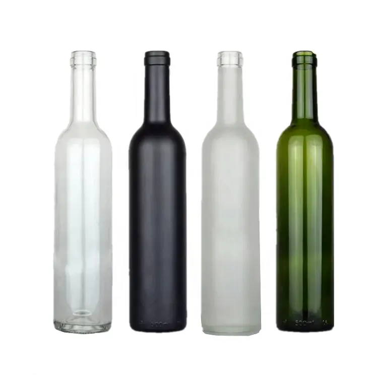 Soda cal barato personalizado geada vazio 750 ml garrafa de vinho de vidro garrafa de vodka conhaque
