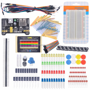 Ventole elettroniche Kit Breadboard modulo di potenza cavo resistore condensatore LED potenziometro per Arduino - Product Image 4