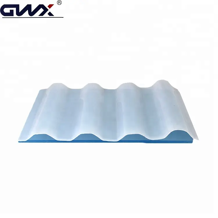Panel transparente, revestimiento UV fino, protección, policarbonato corrugado, plástico, invernadero, hoja de policarbonato para techos