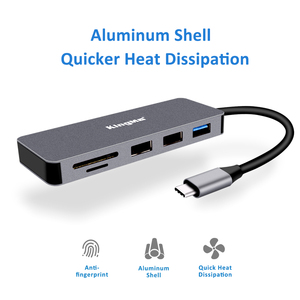 适用于 Macbook 和更多 Type-C 设备的高级便携式多端口 USB Type C 适配器 USB-C 集线器 - Product Image 5