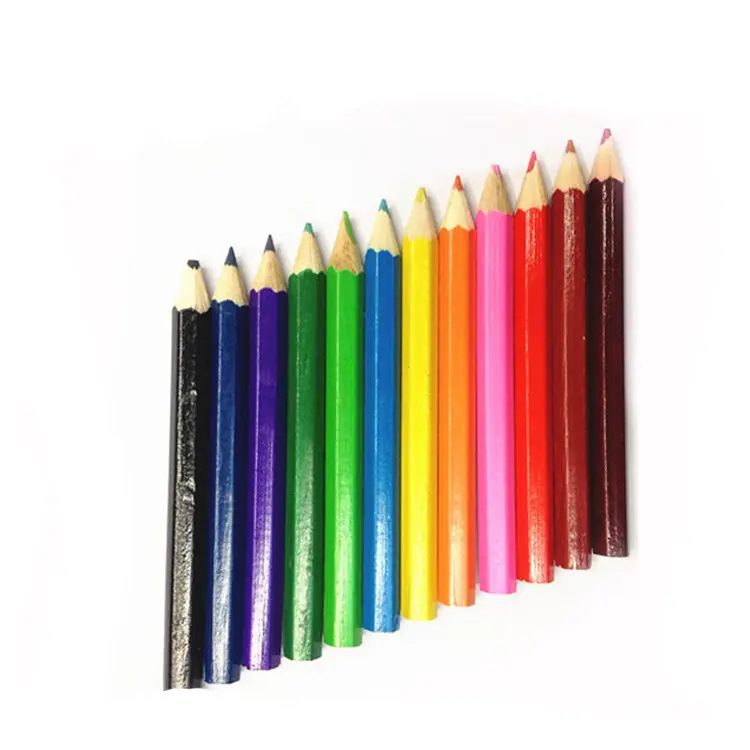 Mini lápices de colores de madera personalizados para niños