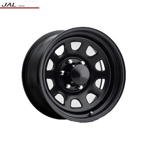 Beadlock 轮红色嘴唇 165.1 轮 Rim 16x6j 越野黑色轮辋