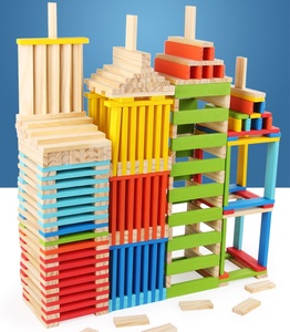 Bloques de construcción coloridos para niños, Diy, juego de bloques de construcción, bloques de madera para impresión de bloques - Product Image 3