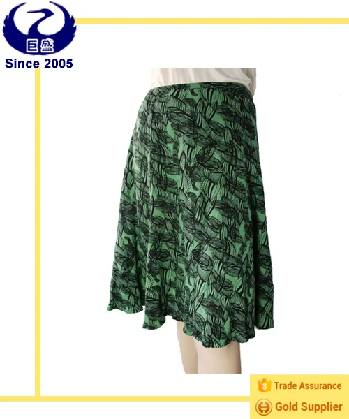 Silk / Hemp ladies fashion skirt, 2018 new style