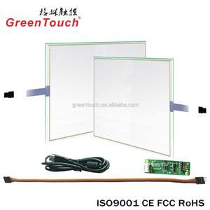 19 pulgadas Industrial 5 alambre resistente Panel de pantalla táctil para ordenador Monitor LCD