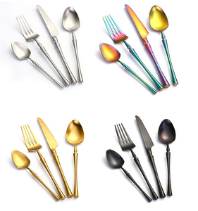Best Selling rainbow Flatware Stainless Steel Cutlery <strong>Set</strong>