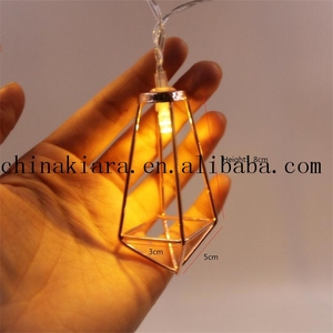 Vendita Top 10L 20L 30L oro rosa a forma geometrica Led stringhe lucine