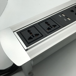 会议室旋转电源数据向上翻转桌子桌面插座插座 - Product Image 2