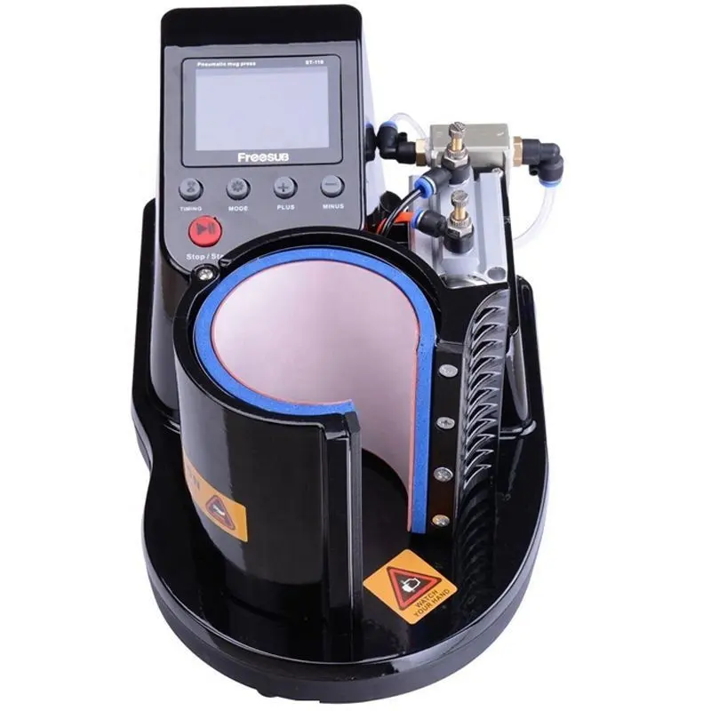 Máquina de prensado en caliente para impresión de tazas, máquina de prensado en caliente para sublimación de tazas neumáticas de fábrica Yiwu, ST-110, 2019
