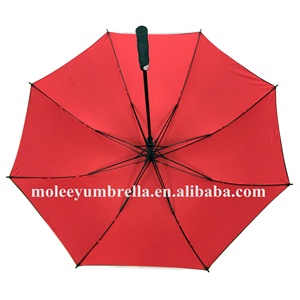 红色和黑色定制双冠层高尔夫伞 - Product Image 4