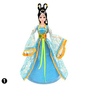 中国传统少数民族娃娃服装中国古代乙烯娃娃