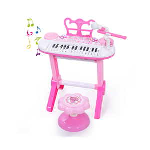 31 teclas do brinquedo do teclado do piano para iniciantes-Inclui microfone e fezes, ideal para crianças e crianças 'Music Learning