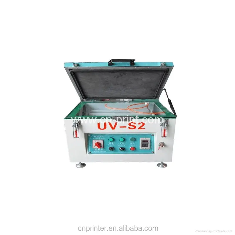 Máquina de exposición de placa de almohadilla portátil de largo rendimiento para UV-S2-A de imagen de placa de acero