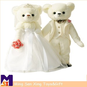 מתנות צעצוע חתונה , weeding בנות זוג דובי צעצוע קטיפה