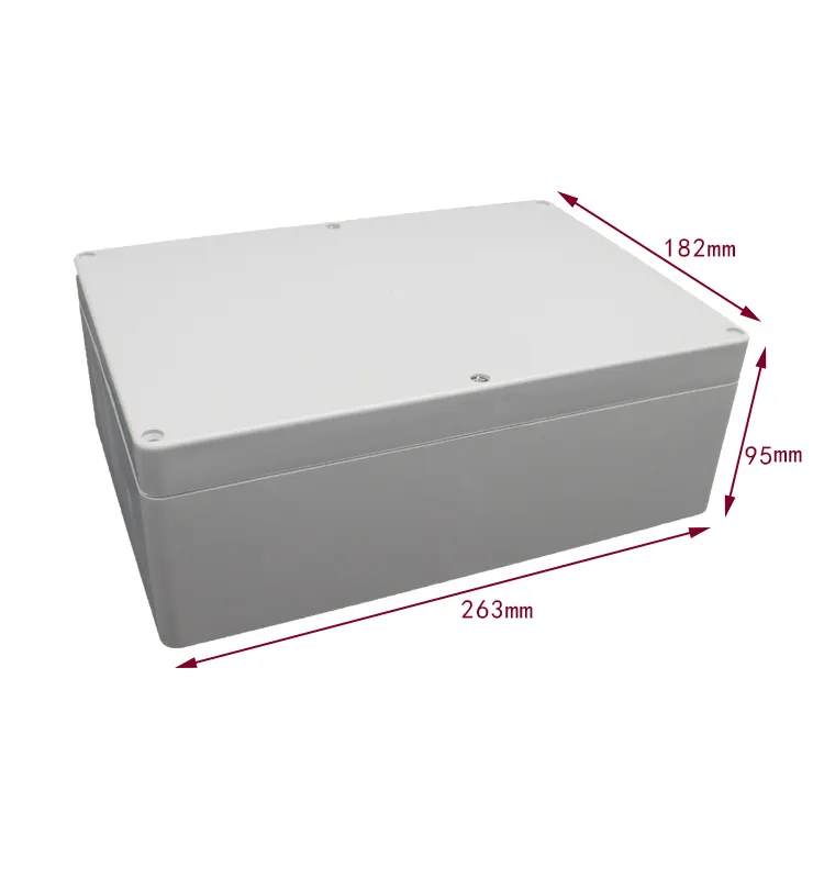 265*185*95mm DE238 twins box Grey plastic behuizing nieuwe sanhe behuizing