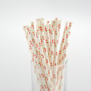彩色条纹吸管可生物降解纸吸管用于婚礼生日派对 - Product Image 2