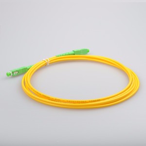 SC/APC-SC APC 9/125um Cable de parche de fibra Plenum PVC, LSZH, OFNR, OFNP, Plenum - Product Image 3