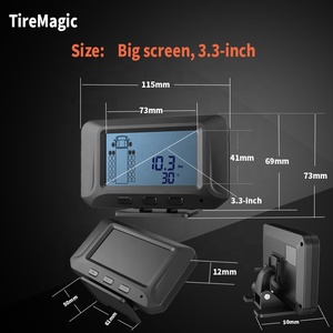 Màn Hình <span class=keywords><strong>Tpms</strong></span> Cho Xe Tải, Hỗ Trợ Dữ Liệu Bánh Xe Từ 1 Đến 26 Với Hệ Thống Giám Sát Áp Suất Lốp Không Dây Cổng Rs232 - Product Image 5