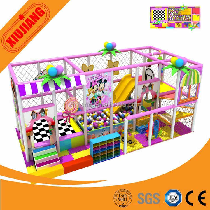 Plástico durable niños equipo del patio interior para niños zona de juegos