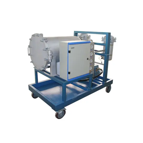 Máquina de filtro de óleo hidráulico, sistema de coalescência, deshidratação