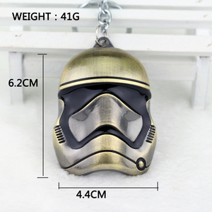 Yıldız anahtarlık Wars 3D Stormtrooper Darth Vader askerler alaşım araba anahtarlık tutucu chaveiro Fan erkekler takı - Product Image 6