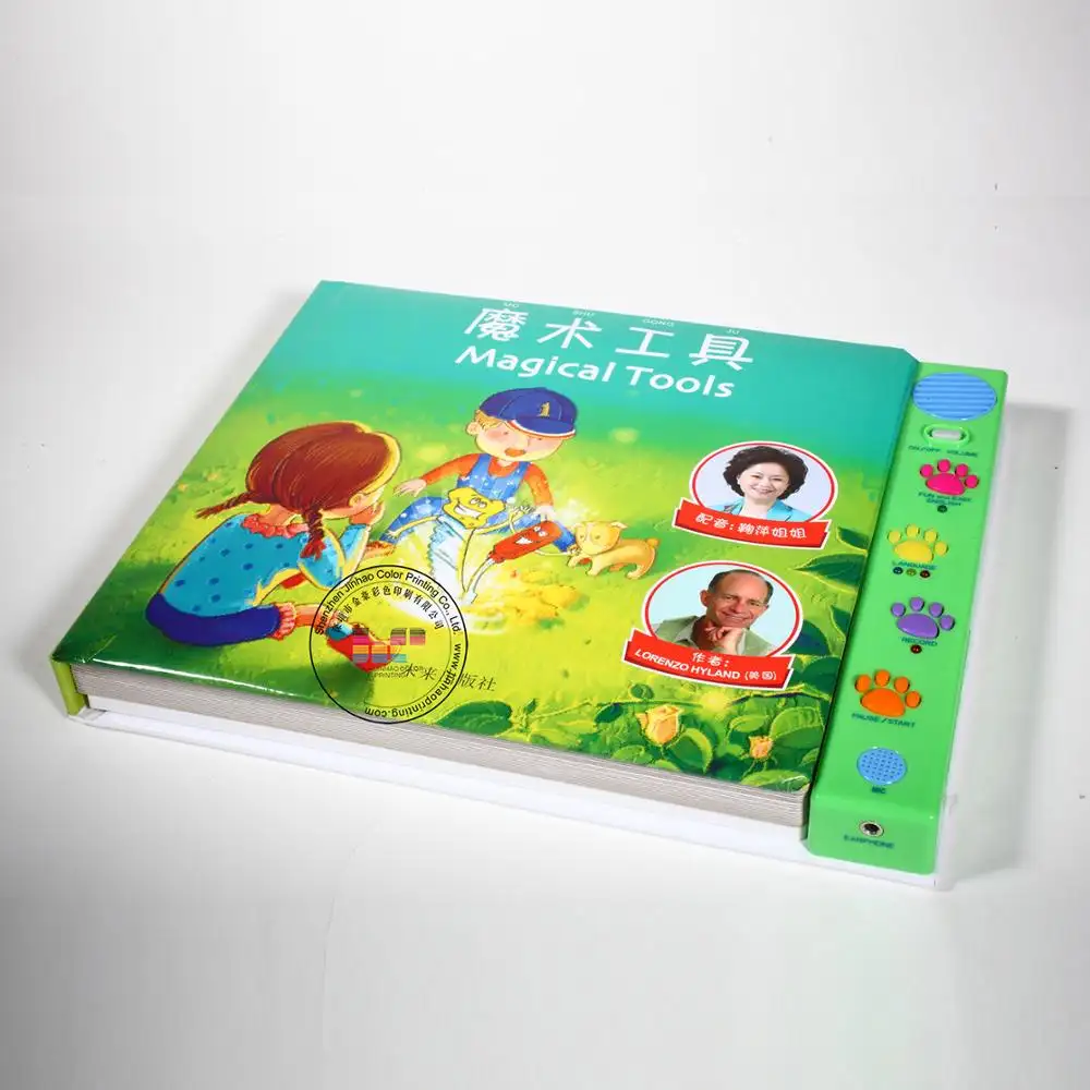 Детская книга со звуком и ручкой для чтения, английская подушка, мультяшная книга с животными, нравственными историями