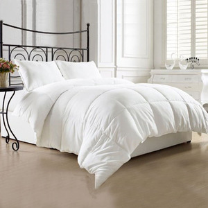 โรงแรมซัพพลายเออร์ผ้าปูที่นอนสีขาวผ้านวมลงหลักฐานกษัตริย์ผ้าห่ม - Product Image 1