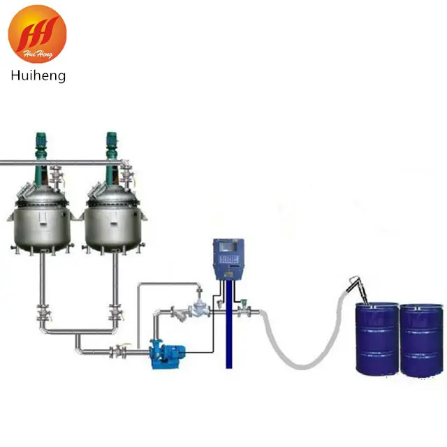 De acero inoxidable línea de producción de biodiesel del reactor