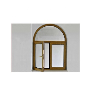 カーブトップデザインPVCダブルオープンスイングウィンドウ<span class=keywords><strong>UPVC</strong></span>開き窓