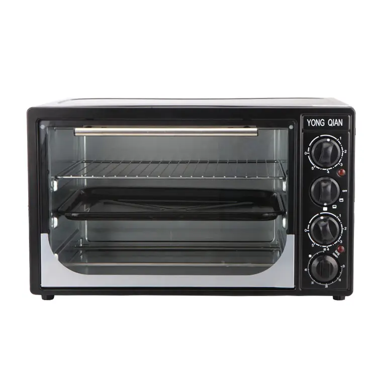 Mini horno tostador de 30l, horno de pizza comercial con temporizador de 60 minutos, encimeras eléctricas, horno con temporizador