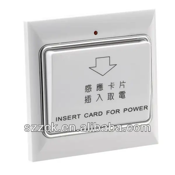 Tomada interruptor de energia em tipo de cartão quadrado para cartão de proximidade interruptor de economia de energia, melhor interruptor de segurança