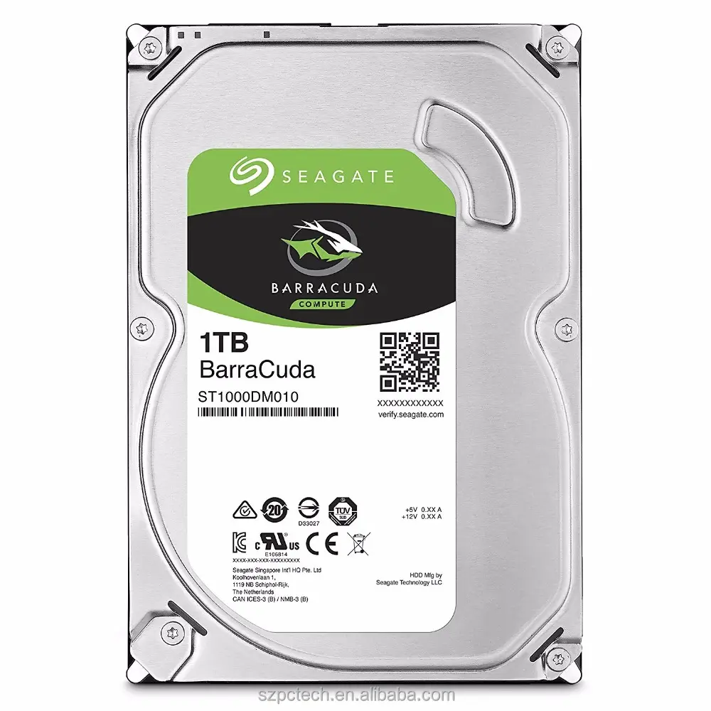 ฮาร์ดดิสก์ราคา1TB BarraCuda SATA 6กิกะไบต์/วินาที64MB แคชฮาร์ดไดรฟ์ภายใน3.5นิ้ว (ST1000DM010)