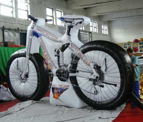 Vendita calda gigante bicicletta gonfiabile, gonfiabile bike per la pubblicità