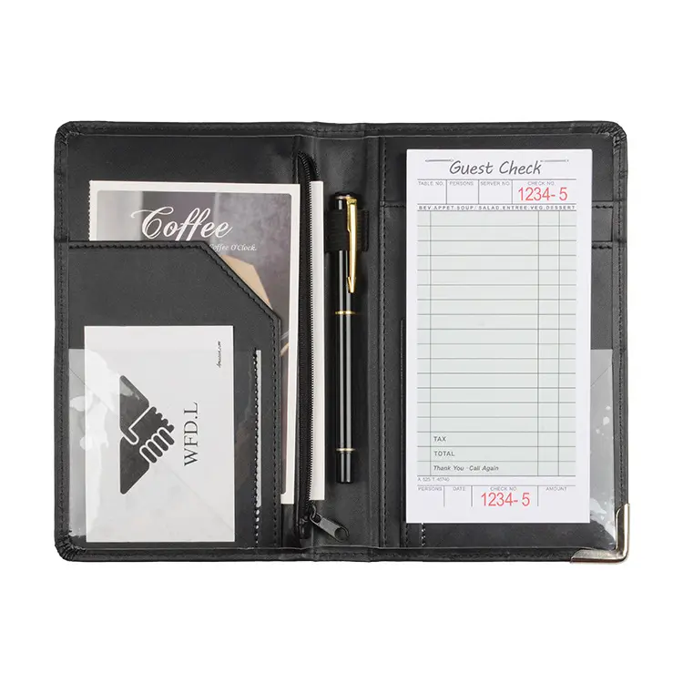 Carnet de Chèques client Deluxe Serveur Portefeuille pour Restaurant