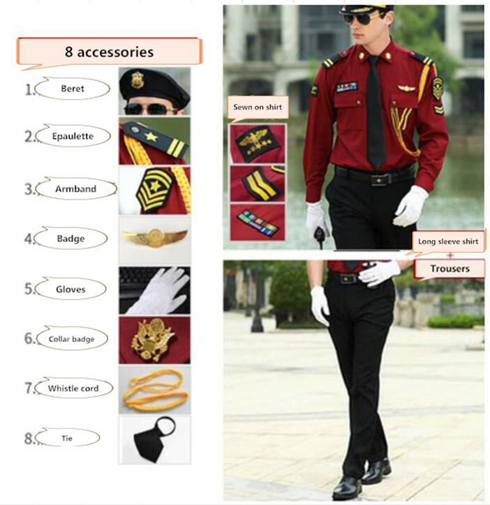 Tailleur chemise manches longues + Béret + Epaulette 1