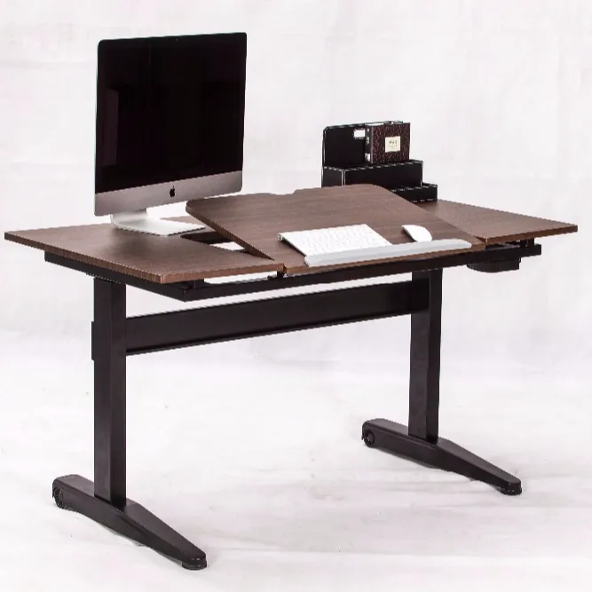 Molla a Gas regolabile in altezza redazione da disegno tavolo scrivania per la lettura split livello di sedersi a stare in piedi scrivania