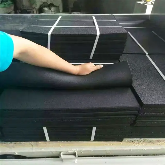 Alfombrilla de goma para interior de gimnasio, proveedor de fábrica, gran oferta