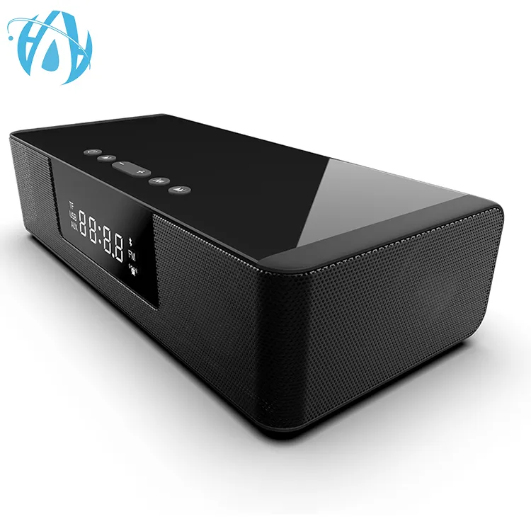 Réveil Affichage LED Bureau Chargeur Sans Fil Bluetooth Décor Maison Haut-Parleur Soundbox gadget électronique meilleur son haut-parleur