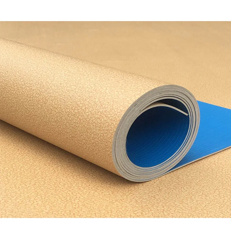 2Mm Tot 3Mm Pvc Kleurrijke Commerciële Vinyl Pvc Vloeren Roll Linoleum Vloeren Rolls Steen Marmer Pvc Roll