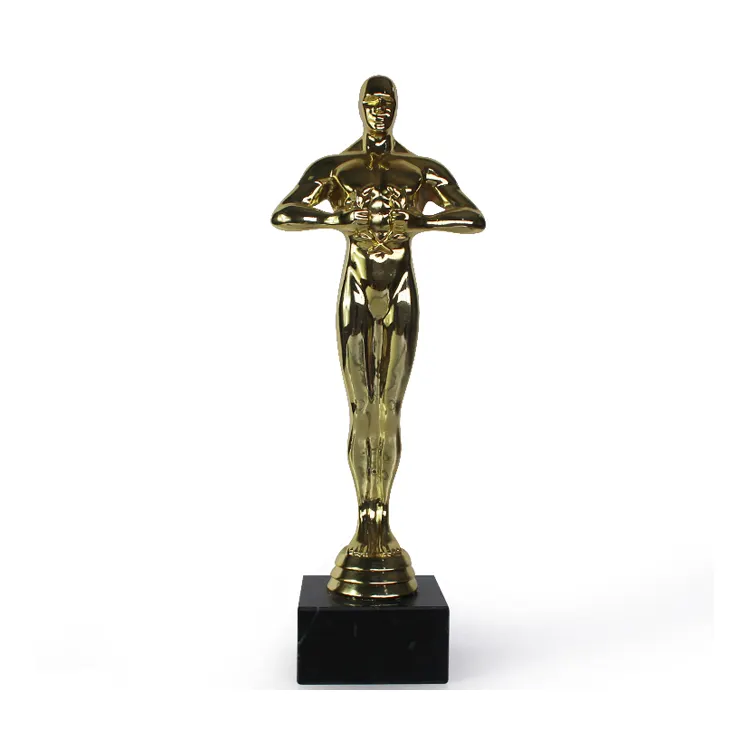 Ouro Oscar estatueta prêmio troféu Handmade coleção lembrança