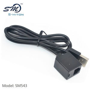 <span class=keywords><strong>USB</strong></span> 2.0到<span class=keywords><strong>RJ11</strong></span> 6P4C母插座适配器带延长线