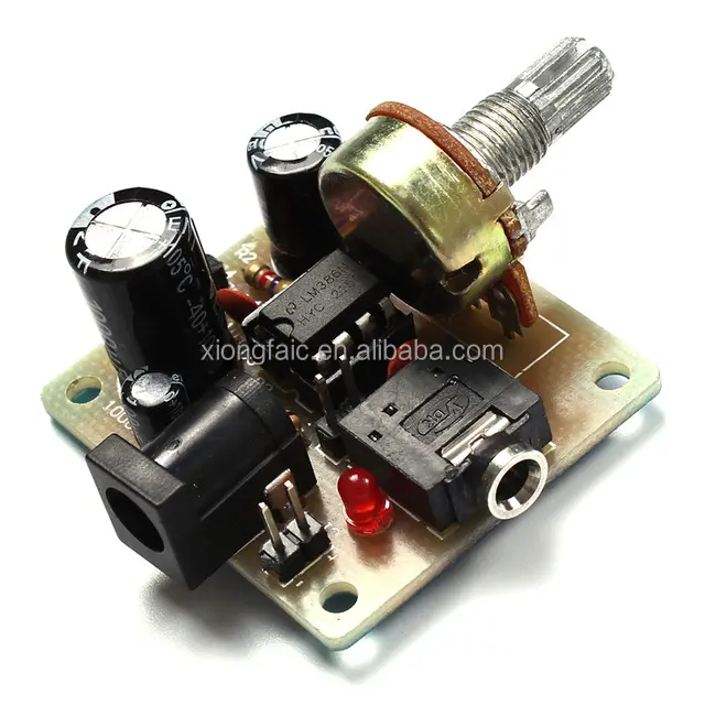 LM386 Super MINI Amplifier Board DIY Amplifier Kit 3V-12V Power Amplifier DIY Kit ICSK025A for Small Speaker