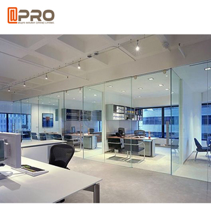 2021 ultimo disegno ufficio parete divisoria in alluminio prezzo commerciale partizione bordo della parete di vetro divisorio per ufficio parete - Product Image 3