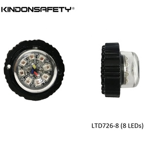 จัดส่งฟรี! Hideaway ไฟเตือน Led แบบติดขอบพื้นผิว,ไฟ Led กระพริบแบบซ่อน8ชิ้นไฟ Led ซิงค์1W และฟังก์ชัน Async