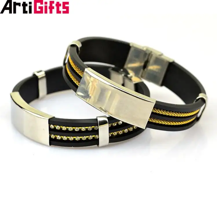 Hot selling promotional custom cheap metal handmade leather bracelet women