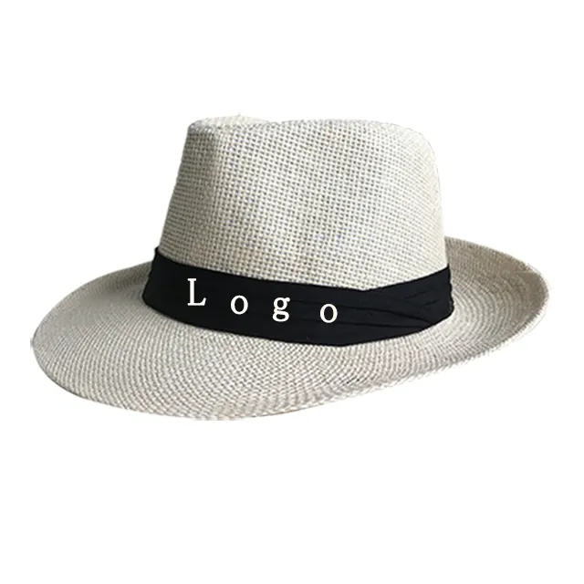 Women summer hat beach straw hat panama ladies cap fashionable handmade casual flat brim bowknot sun hats for women